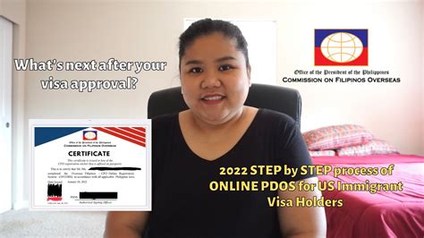 cfo pdos|2022 STEP BY STEP ONLINE PDOS for US IMMIGRANT VISA.